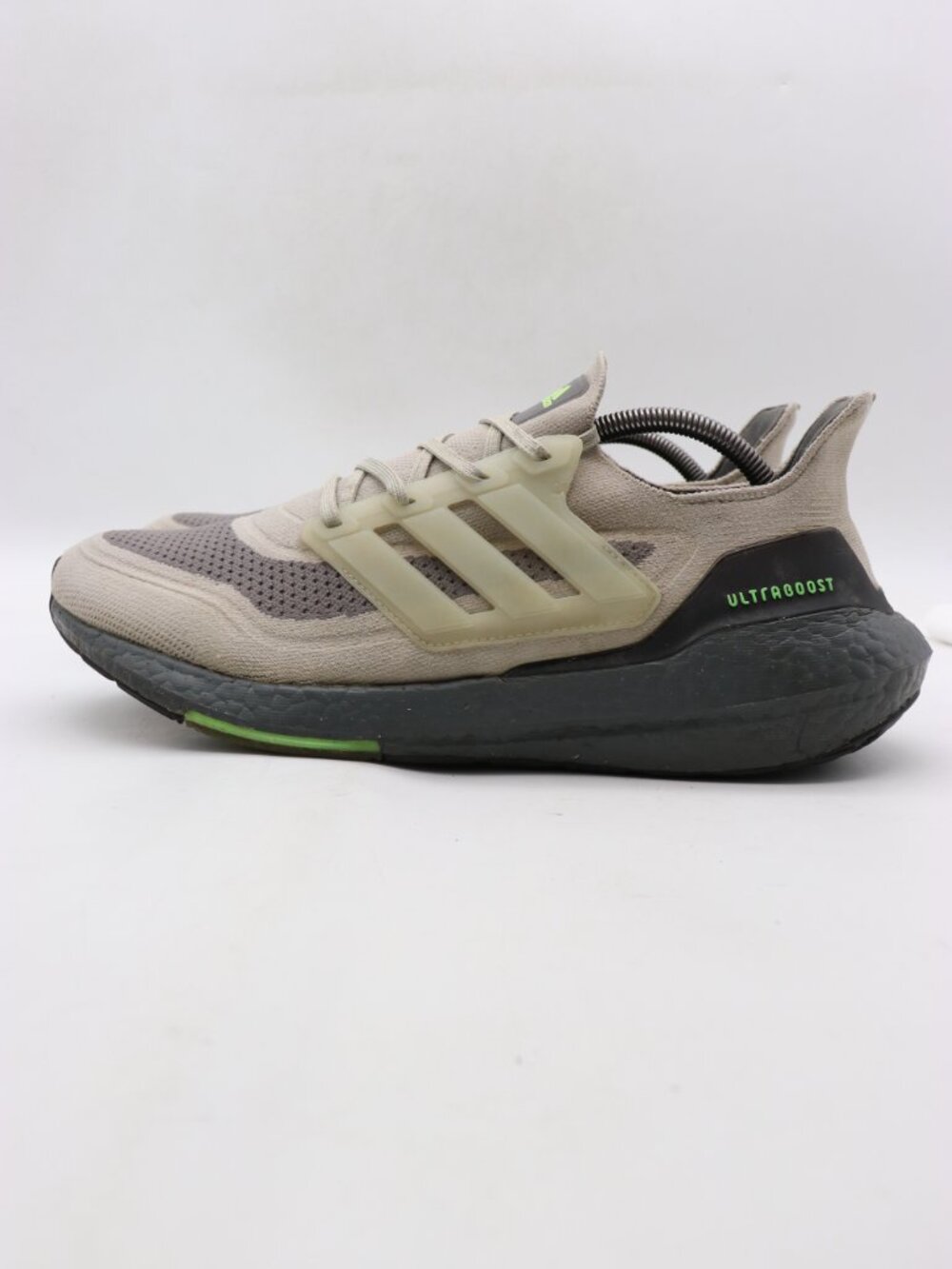 Adidas Ultra Boost 21 Sneakers Men's 11.5 Gray Primeknit Running Sneakers S23875 - Picture 4 of 11